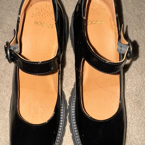 Bocage Black Patent Leather Mary Janes - Picture 4 of 6